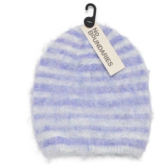 💕5/$15 Cozy Striped Beanie and Fluffy Earmuffs Set, NEW - Picture 4 of 5